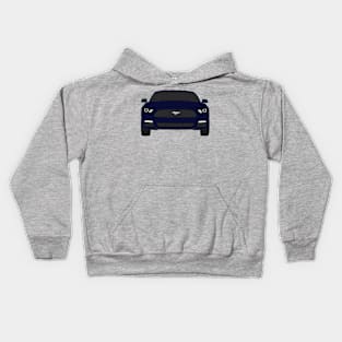 Ford Mustang Front End Kona Blue Kids Hoodie